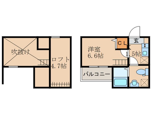 TATERU Apartment 東山町Ⅱ C棟の物件間取画像